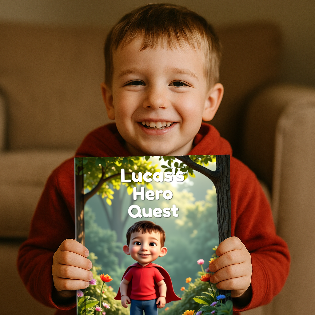 Child enjoying their personalized storybook