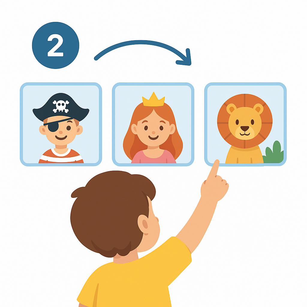 Child smiling at camera