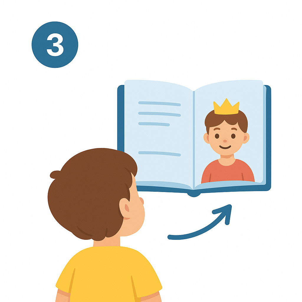 Child smiling at camera